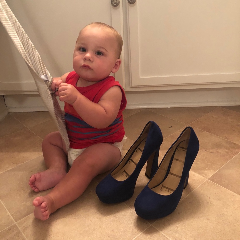 Royal blue heels